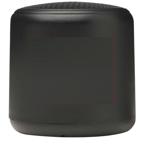 Velkis 3W gerecycleerde plastic draadloze Bluetooth®-speaker — drukvlak voorzijde