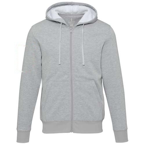 Natron 320 g/m² sherpahoodie met volledige rits — drukvlak rechter bicep