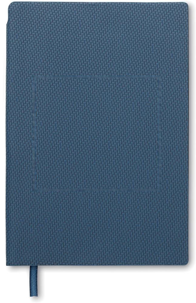 NOTA - A5 PU notitieboek met pen — drukvlak notebook voorzijde