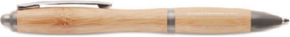 RIO BAMBOO - Bamboe balpen — drukvlak romp linkshandig