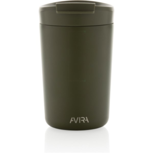 Avira Alya RCS gerecycled roestvrijstalen beker 300ML — drukvlak artikel voorzijde boven