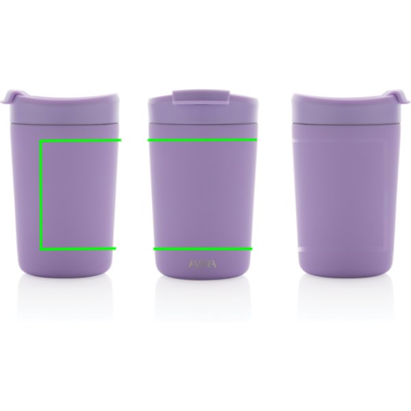 Avira Alya RCS gerecycled roestvrijstalen beker 300ML — drukvlak artikel