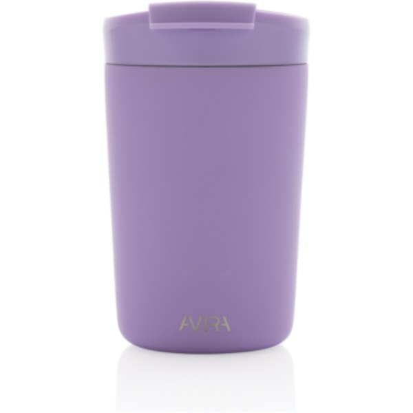 Avira Alya RCS gerecycled roestvrijstalen beker 300ML — drukvlak artikel voorzijde midden