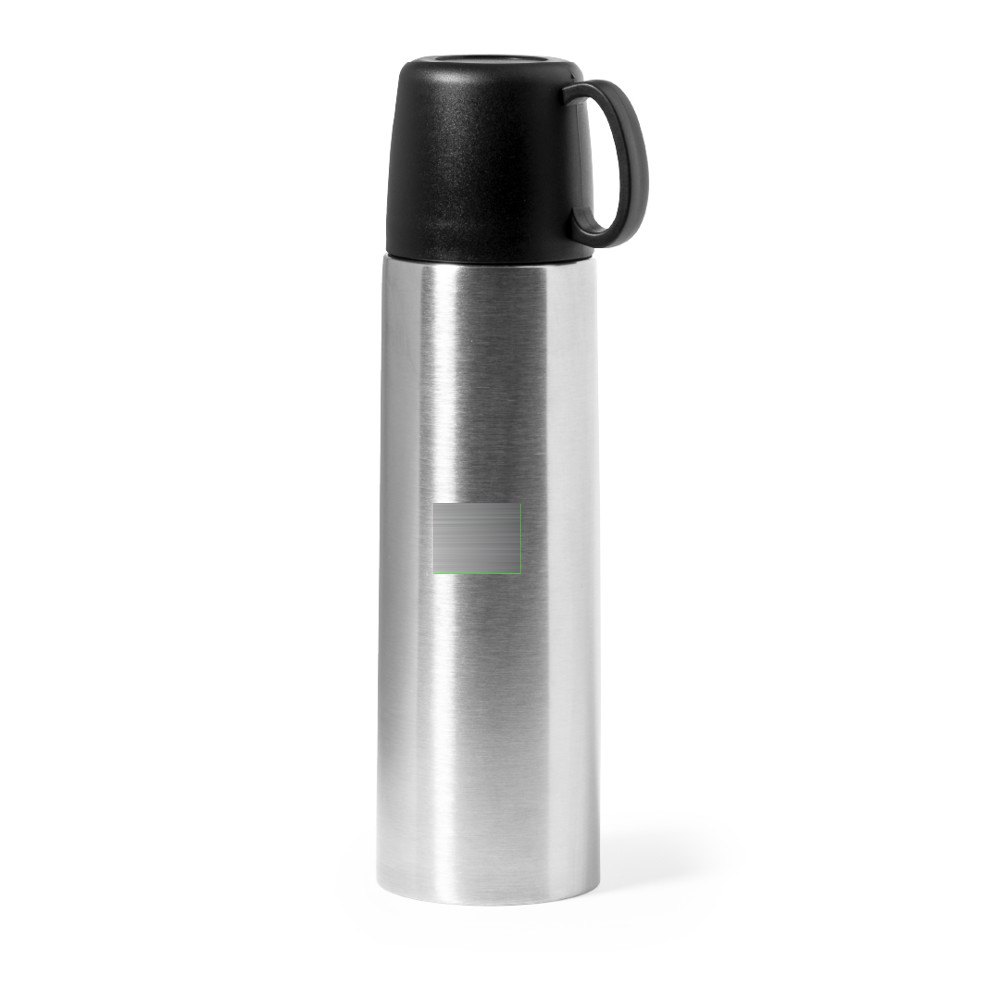 Thermosfles Tibber — drukvlak als de mat gevouwen is op de voorkant