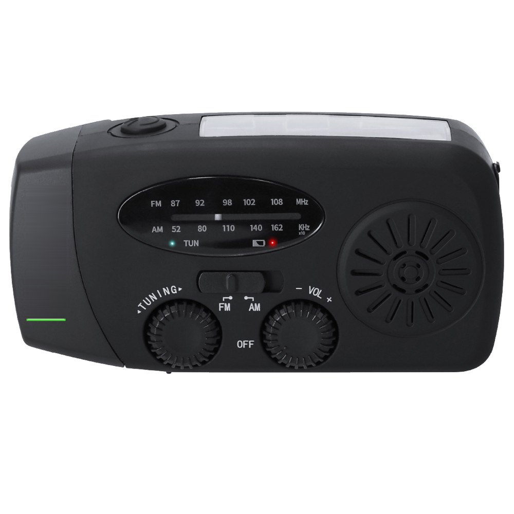 Multifunctionele Noodradio Cartney — drukvlak links op de voorkant