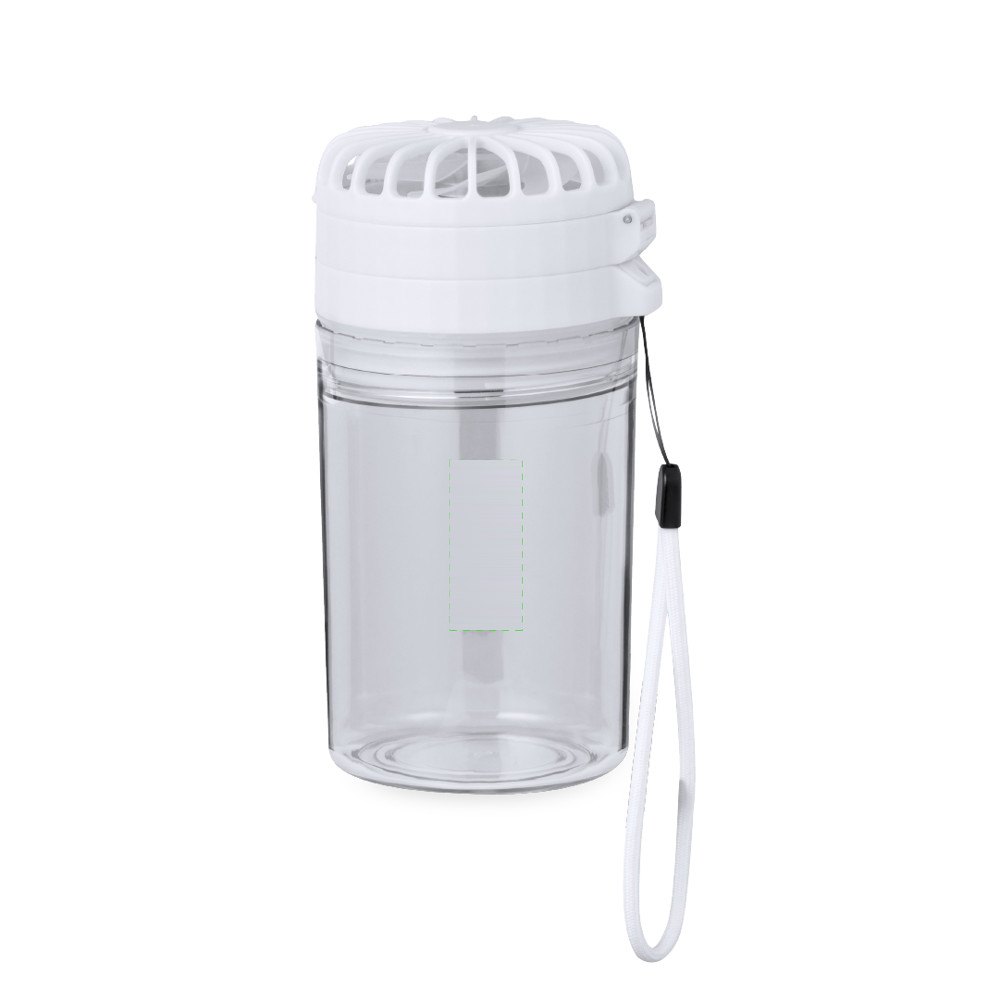Fles Ventilator Zexen — drukvlak midden op de voorkant