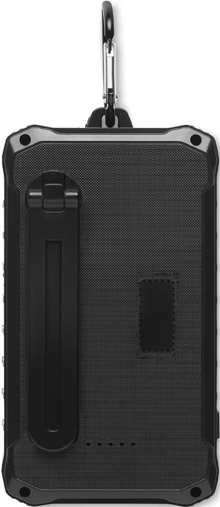 DYA - 8000 mAh zon/dynamo lader — drukvlak achterzijde dl
