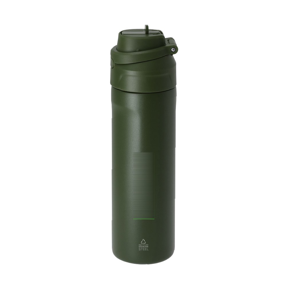 Thermoskan-Fles Ninivek — drukvlak verticaal op de zijkant