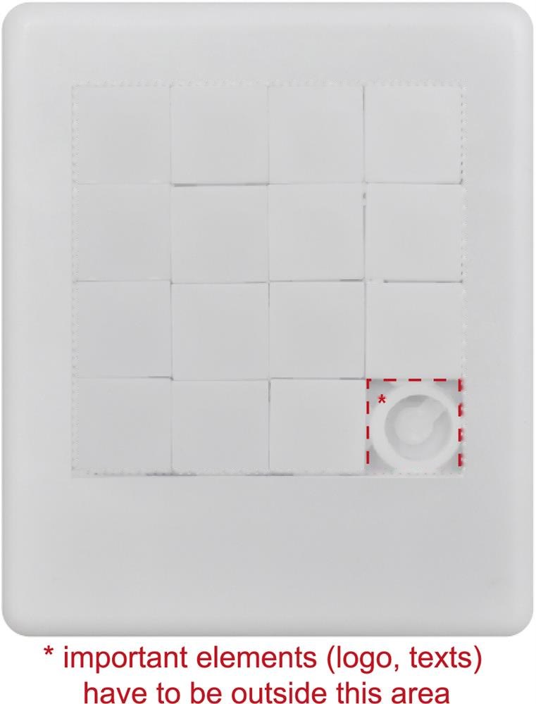 DIVER - Kunststof schuifpuzzel — drukvlak puzzle