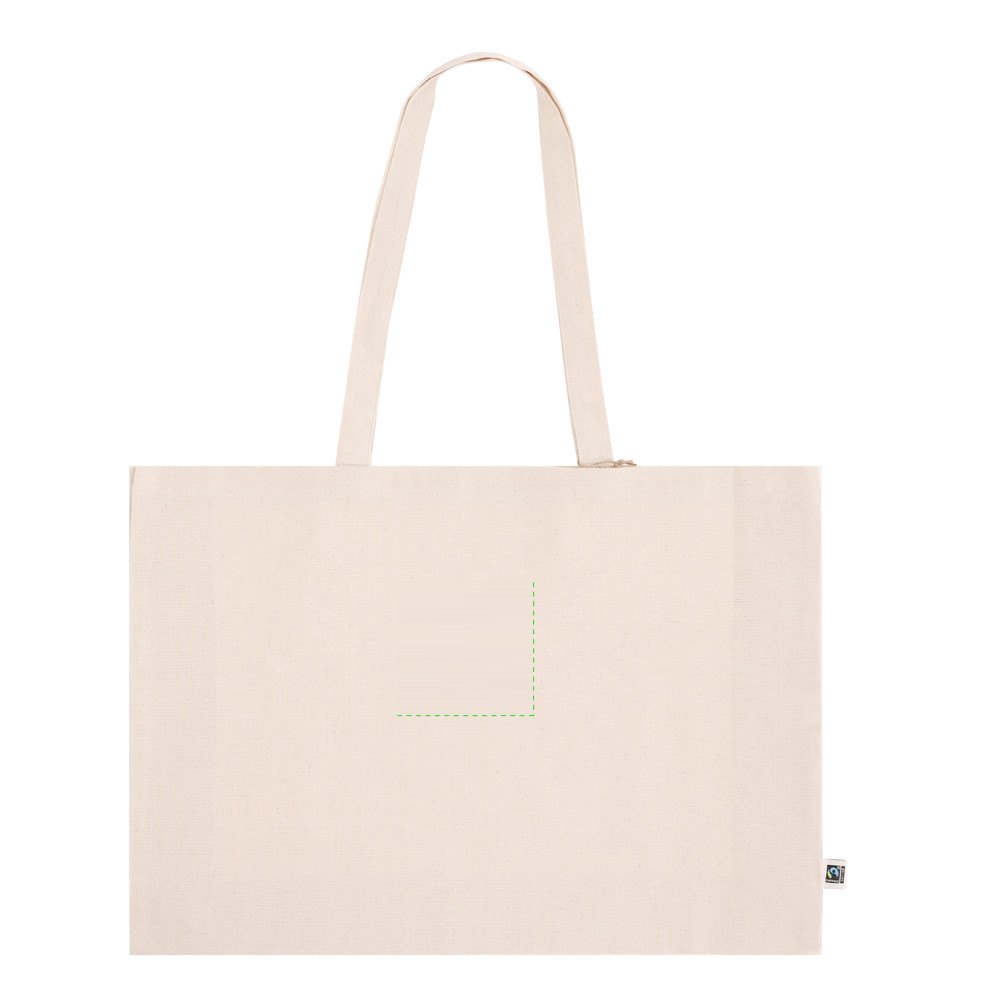 Tas Kimich Fairtrade — drukvlak midden voorkant