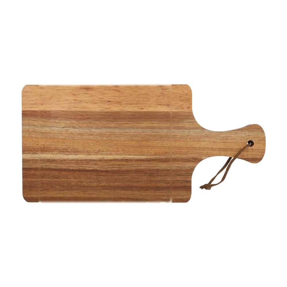 Acacia serveerplank 37 x 18 x 1,5cm — drukvlak op de achterkant