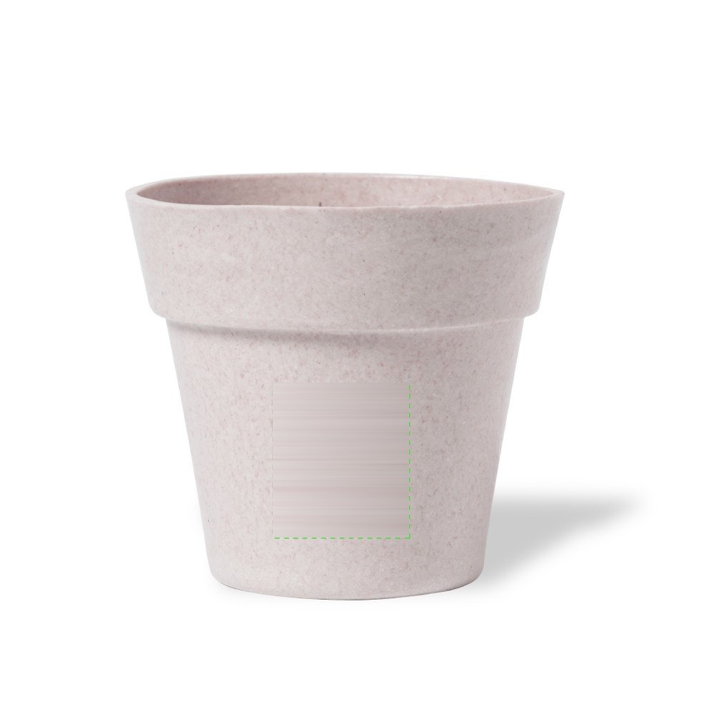 Bloempot Tumil — drukvlak op de pot