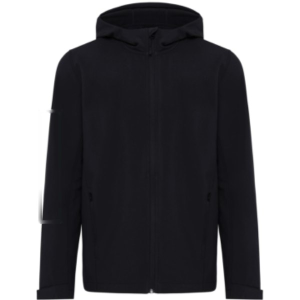 IQONIQ Makalu gerecycled polyester softshell jas — drukvlak mouw rechts