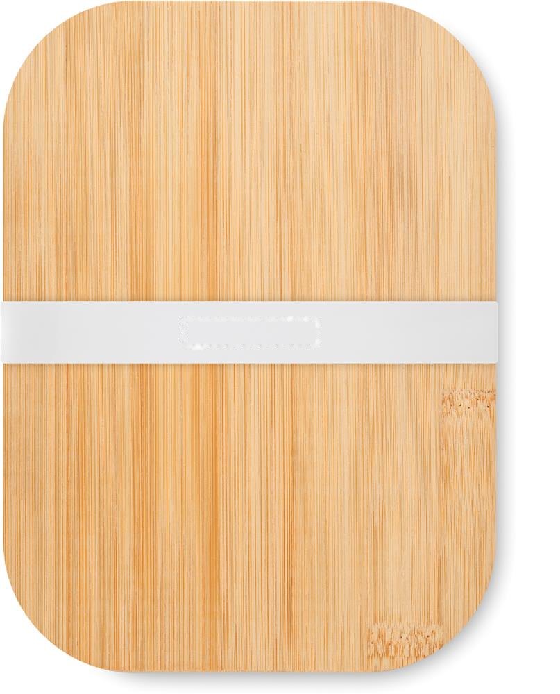 TUNDRA 3 - Glazen lunchbox bamboe deksel — drukvlak ribbon