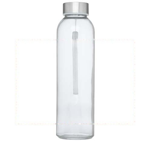 Bodhi 500 ml glazen drinkfles — drukvlak rondom