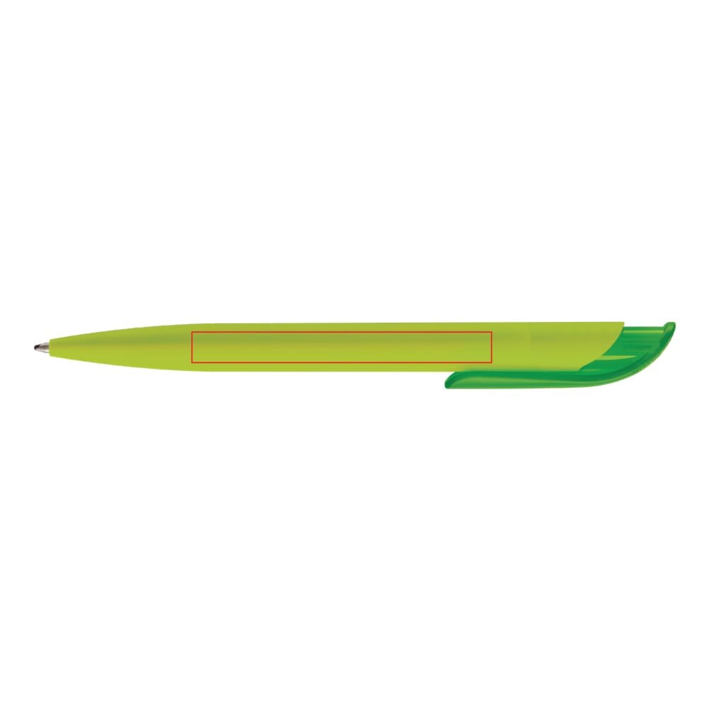 Balpen Atlas soft touch — drukvlak 270 graden van de clip