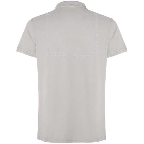 Cobain 200 g/m² unisex polo met korte mouwen — drukvlak impact hoog op de achterzijde