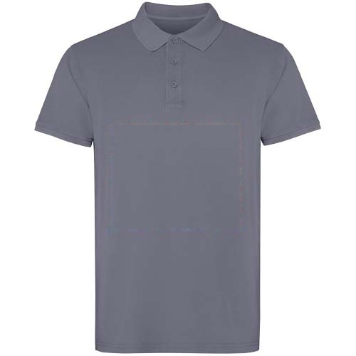 Cobain 200 g/m² unisex polo met korte mouwen — drukvlak impact volledige voorzijde