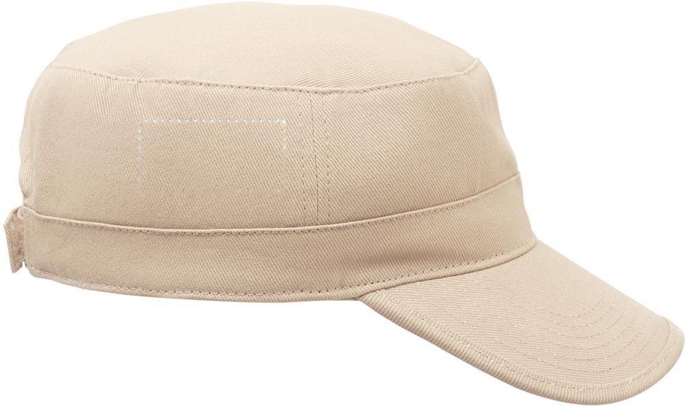 FIELD - Militaire pet 260g/m² — drukvlak rechts zijde