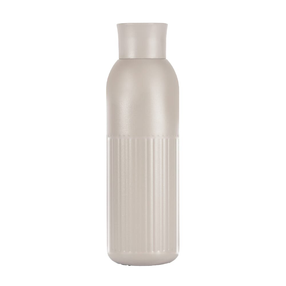 Sagaform Tekla Push stalen fles met druk dop gerecycled) 500 ml — drukvlak zijde 2, onderaan