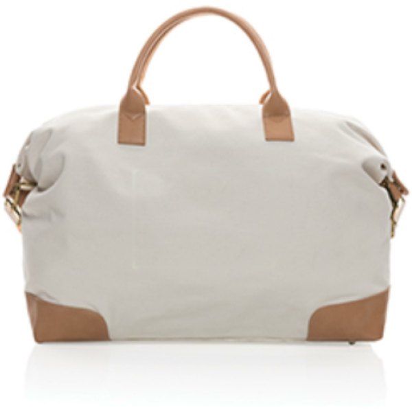 Impact AWARE™ 16 oz. rcanvas large weekendtas — drukvlak artikel achterzijde