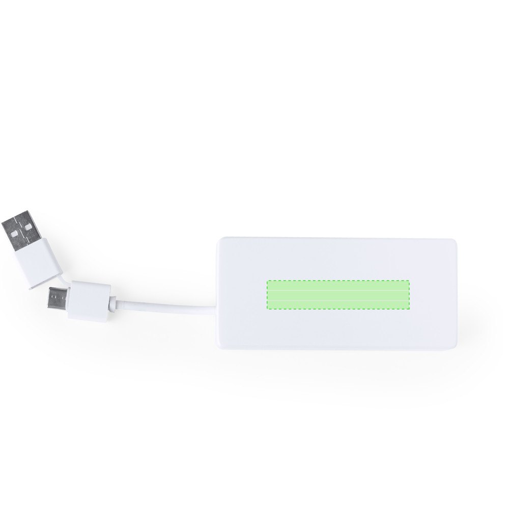 USB Hub Nofler RCS — drukvlak midden op de voorkant