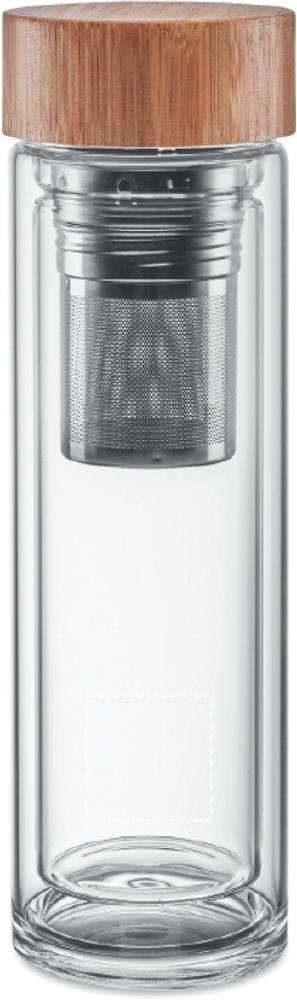 BATUMI GLASS - Drinkfles 420ml — drukvlak achterzijde