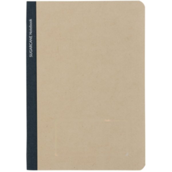 Stylo suikerrietpapier A5 notitieboek — drukvlak artikel voorzijde onder
