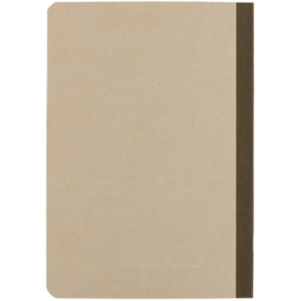 Stylo suikerrietpapier A5 notitieboek — drukvlak artikel achterzijde beneden