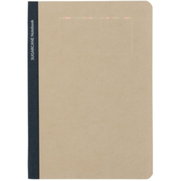Stylo suikerrietpapier A5 notitieboek — drukvlak artikel voorzijde boven