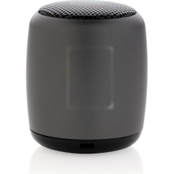 Mini aluminium draadloze speaker — drukvlak artikel voorzijde