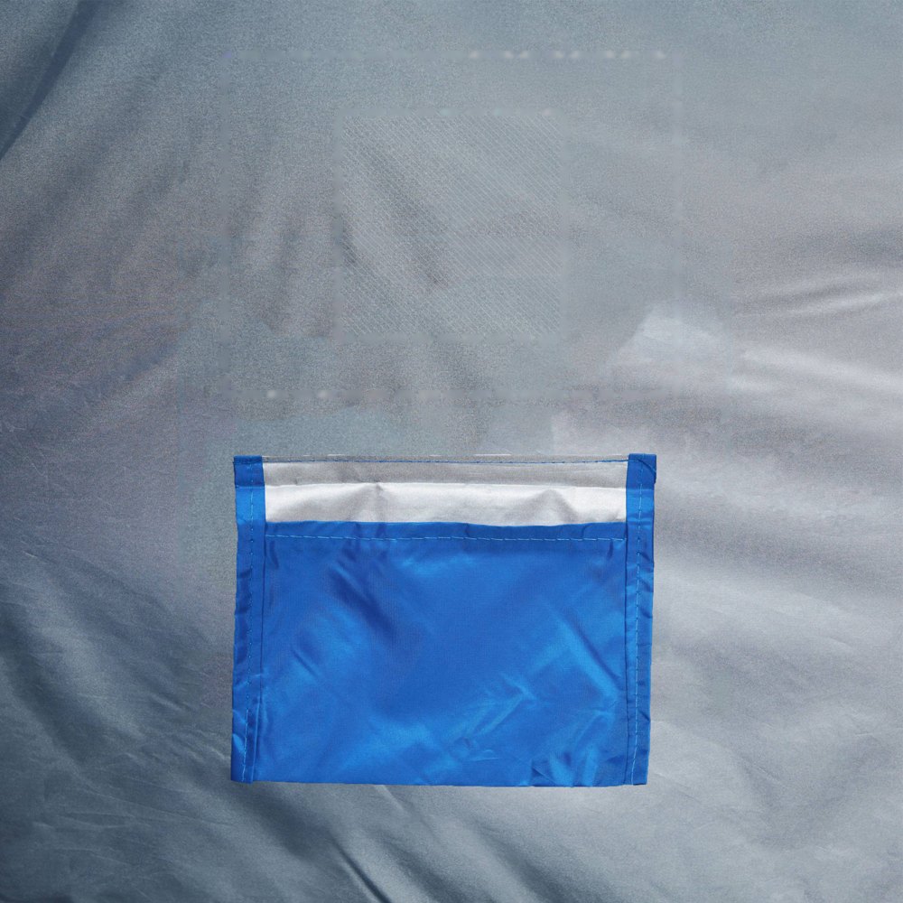 CLOUDY - Schaduwrijke strandtent — drukvlak boven de rechts vak binnenzijde de tent