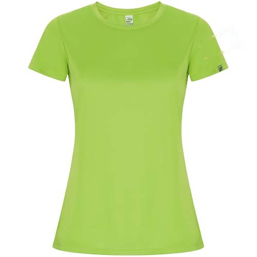 Imola 135 g/m² sportshirt met korte mouwen voor dames — drukvlak linker bicep