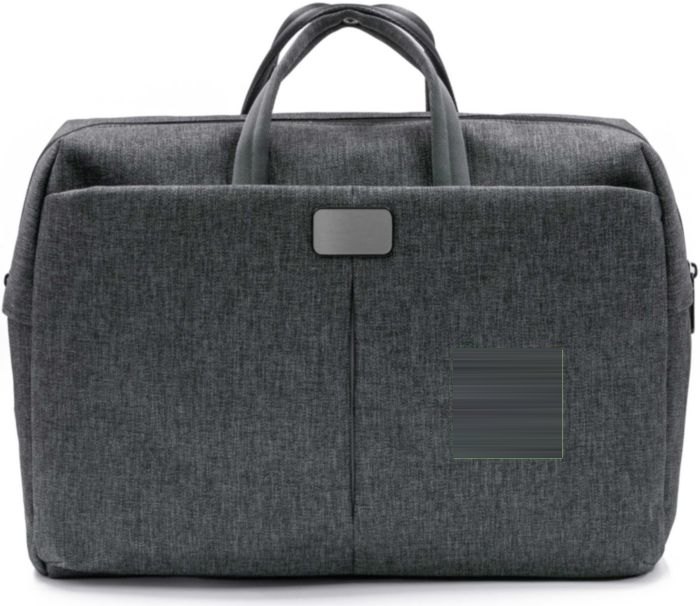 BrandCharger Metro laptoptas — drukvlak voorzijde