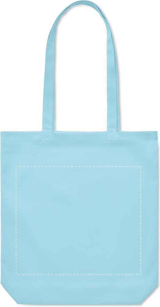RASSA COLOURED - Stevige canvas boodschappentas — drukvlak voorzijde