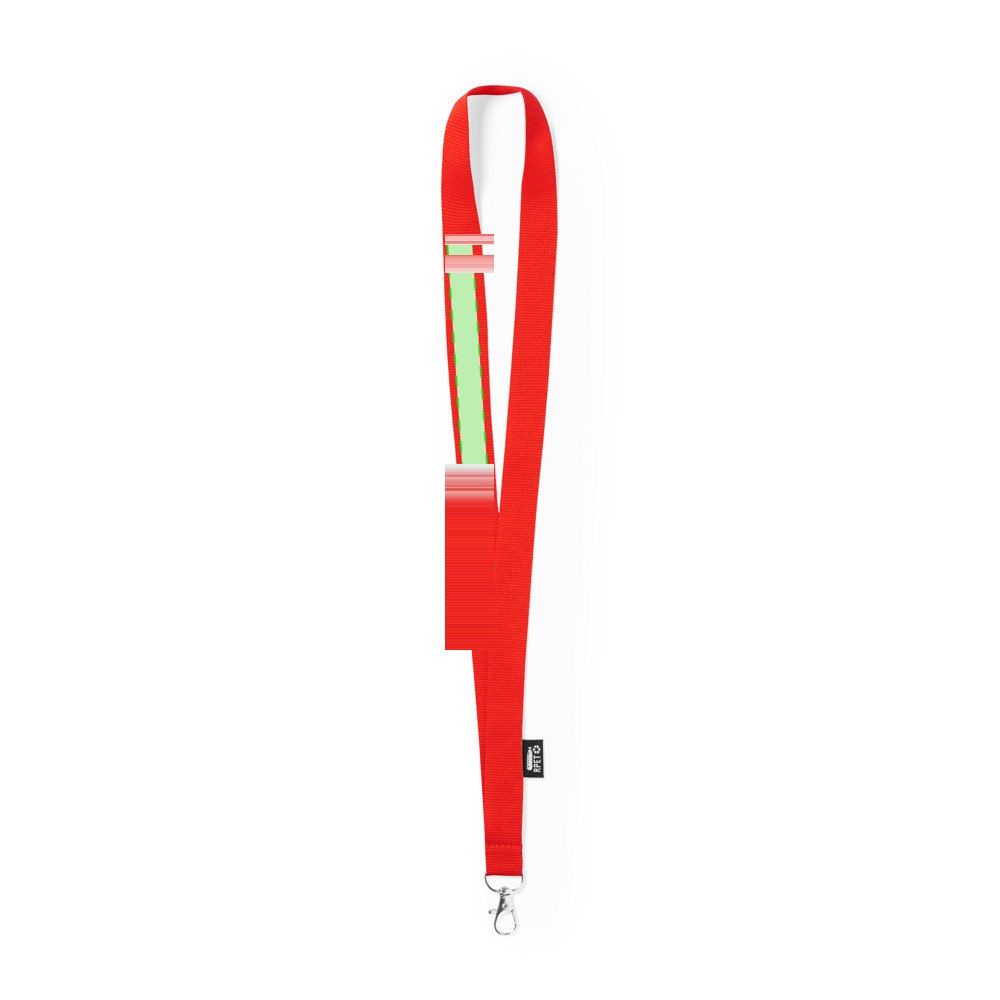 Lanyard Loriet — drukvlak op de buitenste strook