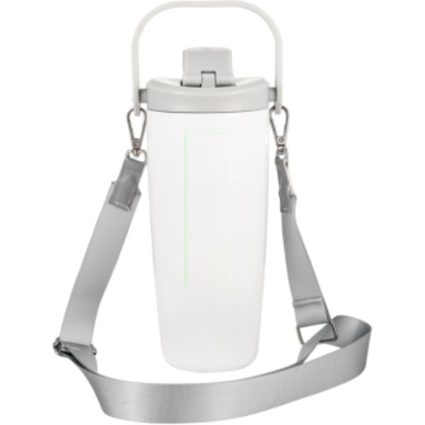 Avira Ayala RCS R-RVS duosip afsluitbare crossbody tumbler — drukvlak artikel achterzijde