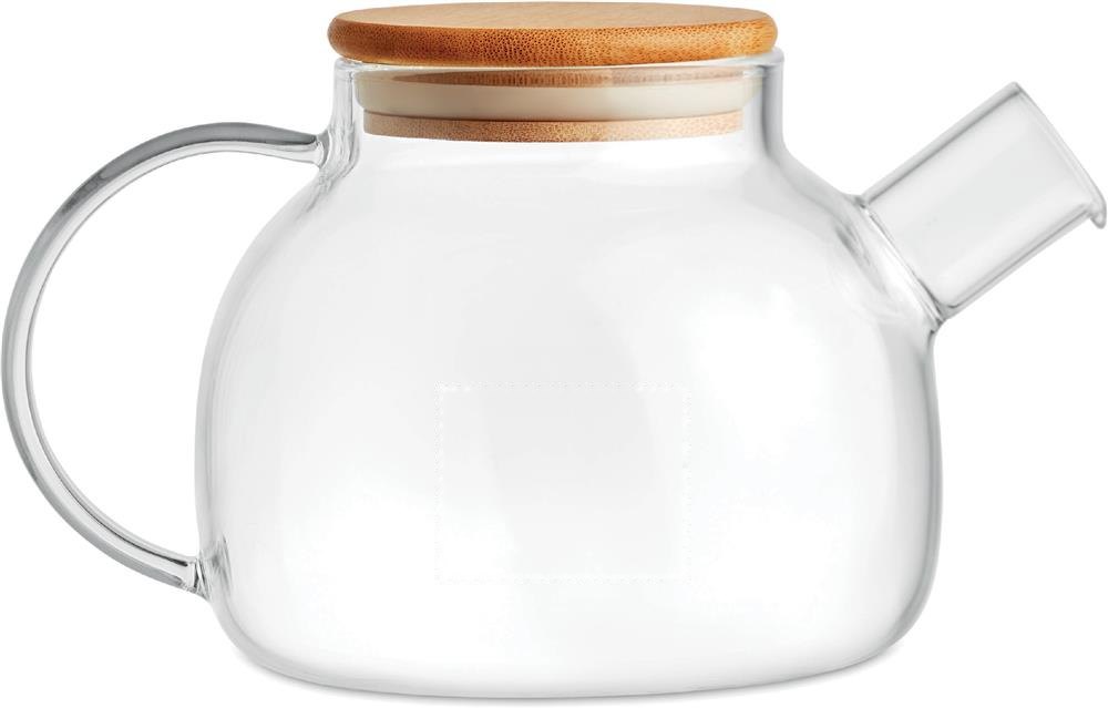 MUNNAR - Glazen theepot 850ml — drukvlak linkshandig