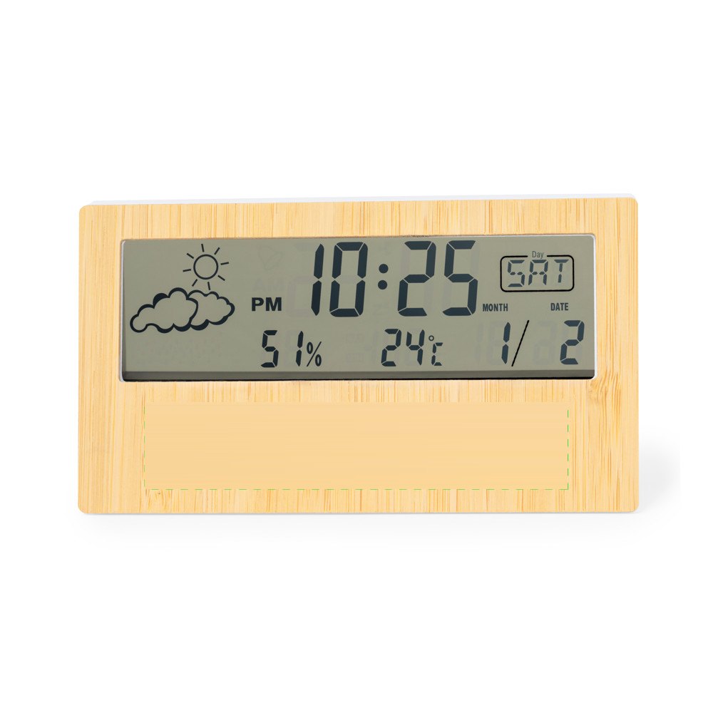 Weerstation Roamer — drukvlak onderkant frame breed