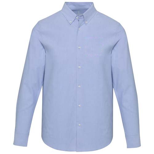 Sphene 165 g/m² oxford herenoverhemd — drukvlak linker borst