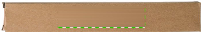Handwaaier Rosanne | Gerecycled stof | Houten handvat — drukvlak geschenkdoos