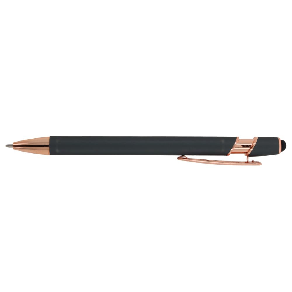 Balpen Paris Luxe Metaal rubberised — drukvlak 270 graden van de clip