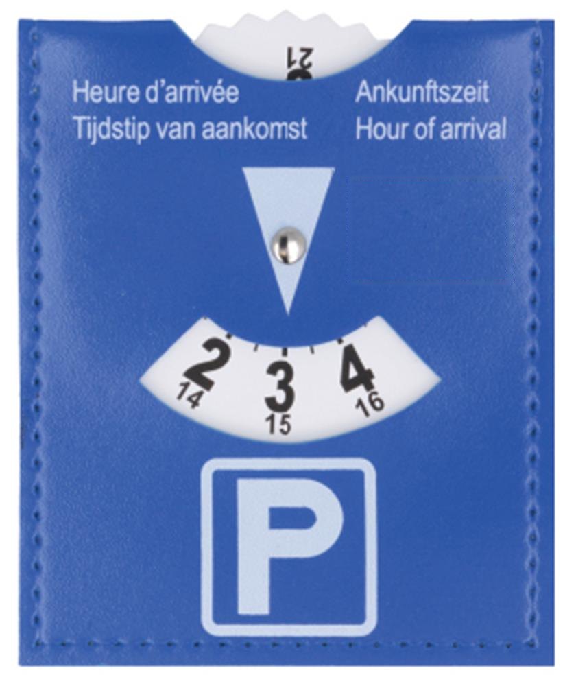 PARKCARD - Parkeerkaart van PVC — drukvlak voorzijde rechts