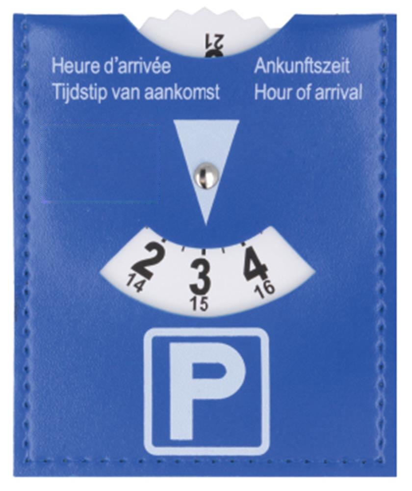 PARKCARD - Parkeerkaart van PVC — drukvlak voorzijde links
