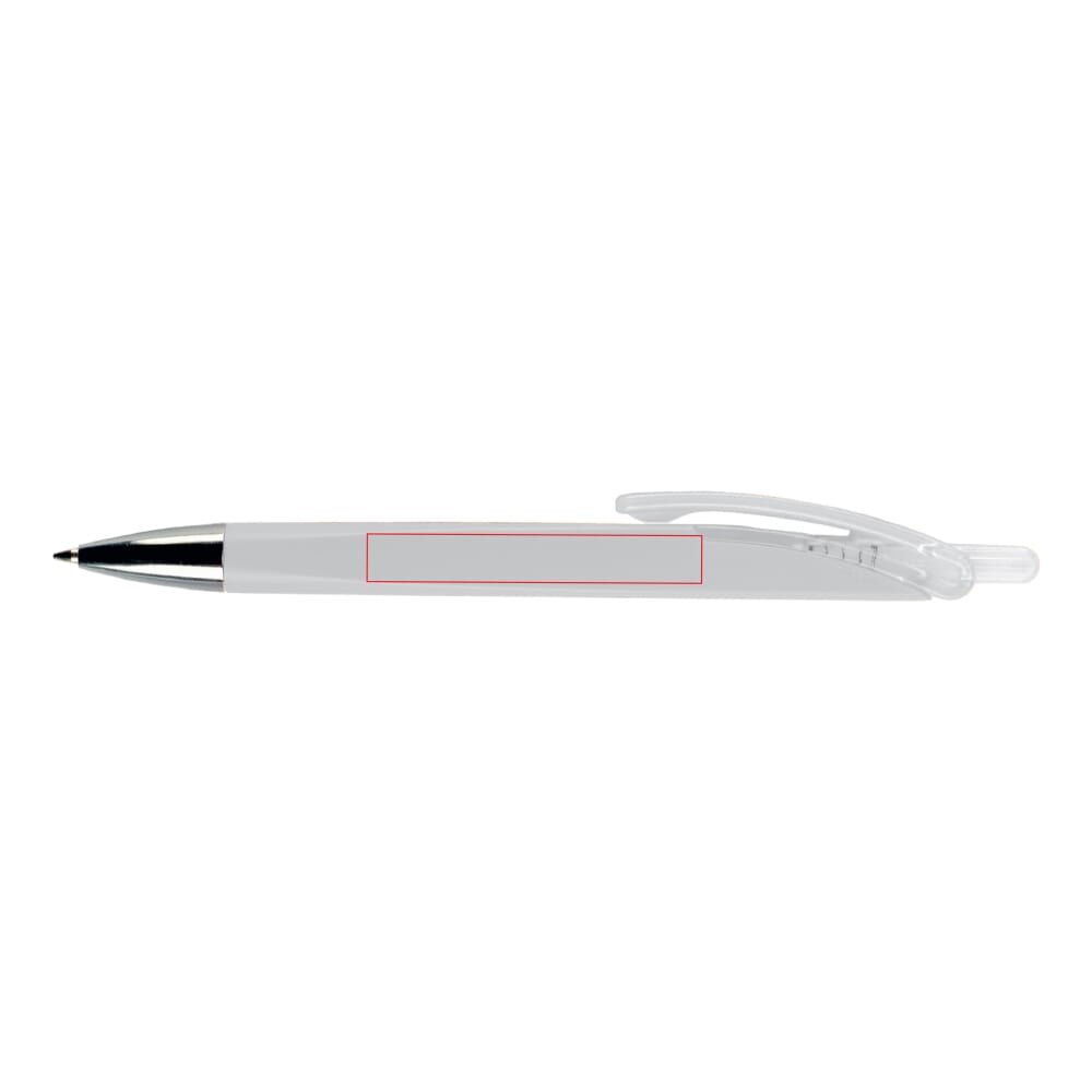 Balpen Riva soft touch — drukvlak 90 graden van de clip