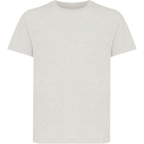 IQONIQ Koli kids lichtgewicht gerecycled katoen t-shirt — drukvlak borst linkerzijde