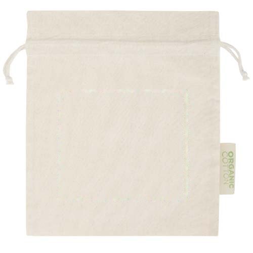 Odisha 140 g/m² OCS biologisch katoenen geschenktas – 30 x 25 cm — drukvlak romp
