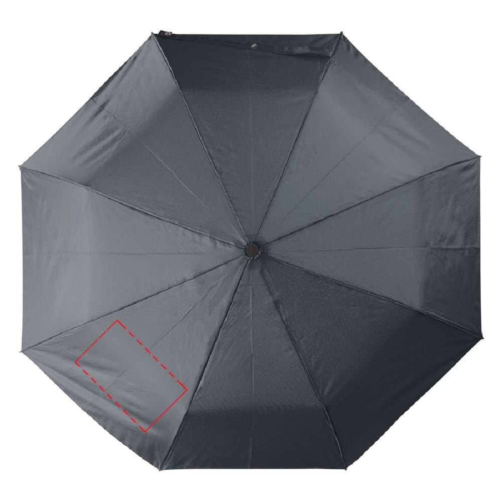 Opvouwbare 22” paraplu auto open — drukvlak paneel linksonder