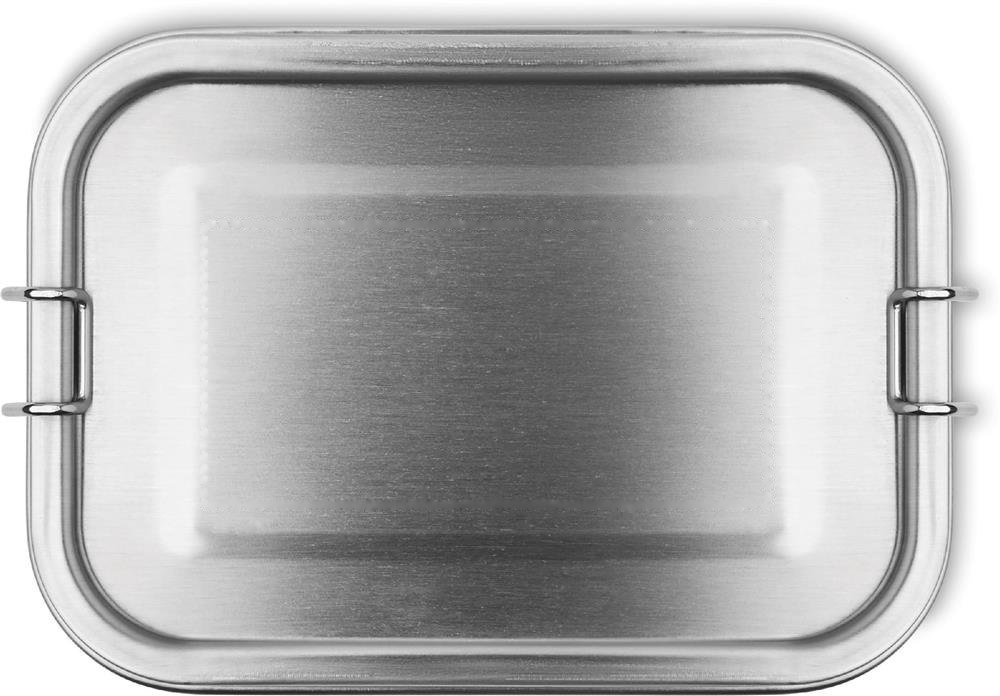 DOUBLE CHAN - RVS lunchbox — drukvlak deksel