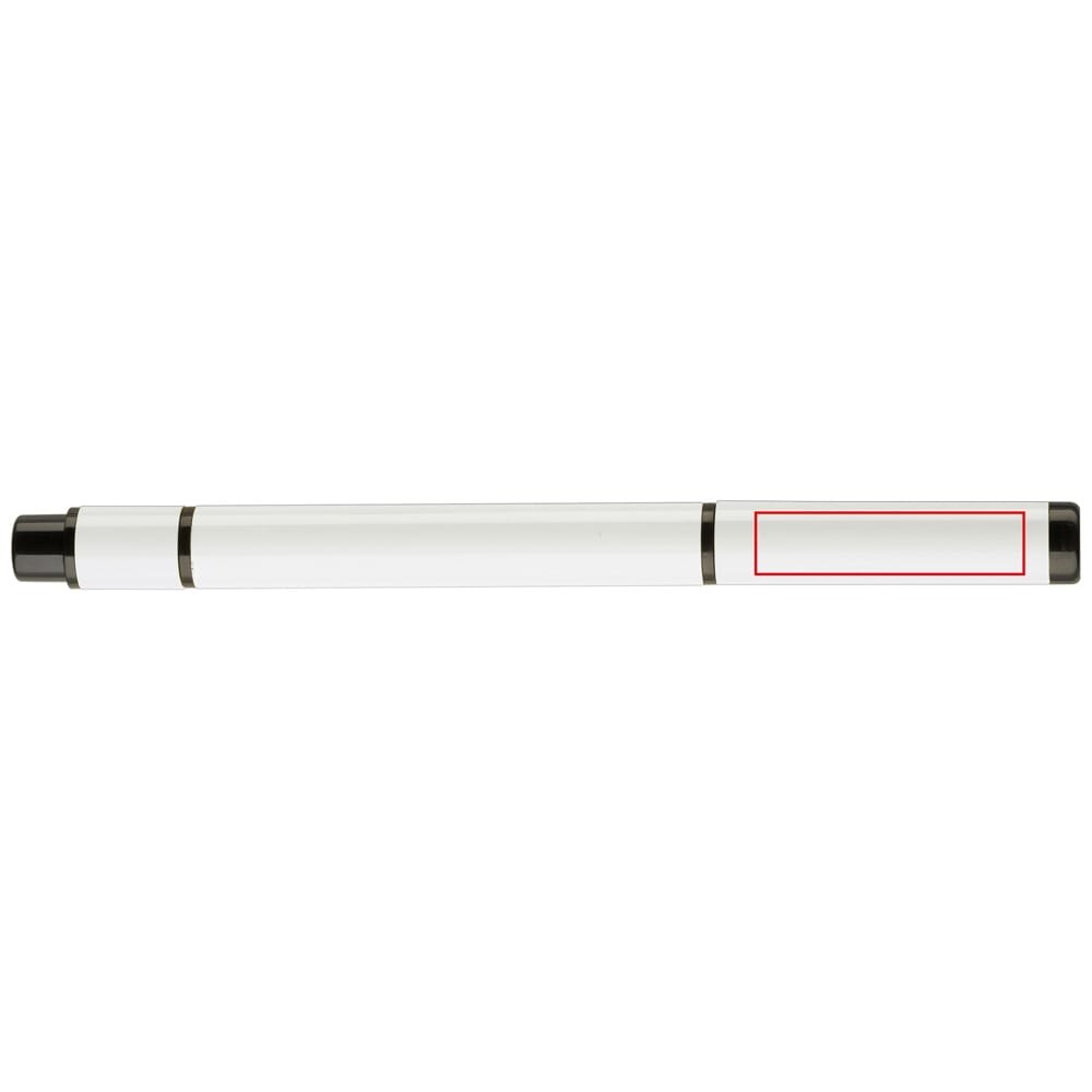 Balpen 2-in-1 hardcolour — drukvlak op de kap 180 graden onder de clip